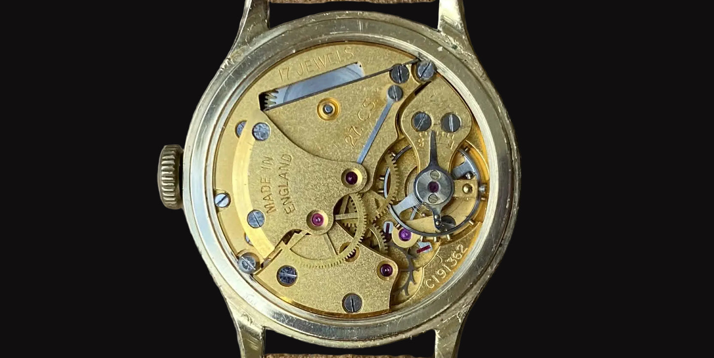 Smiths De Luxe A356| デュアルトーンダイヤル | Cal.400 17石 | Cheltenham製 | 1954年 | 英国製 |