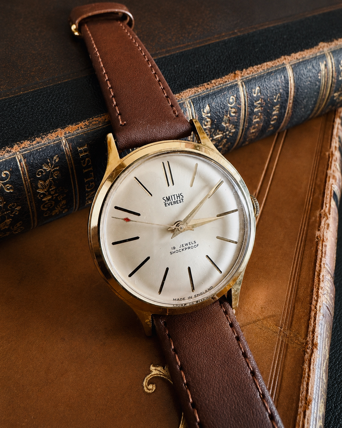 【美品】｜Smiths Everest｜Cal.100 19石｜英国製 ｜手巻き腕時計