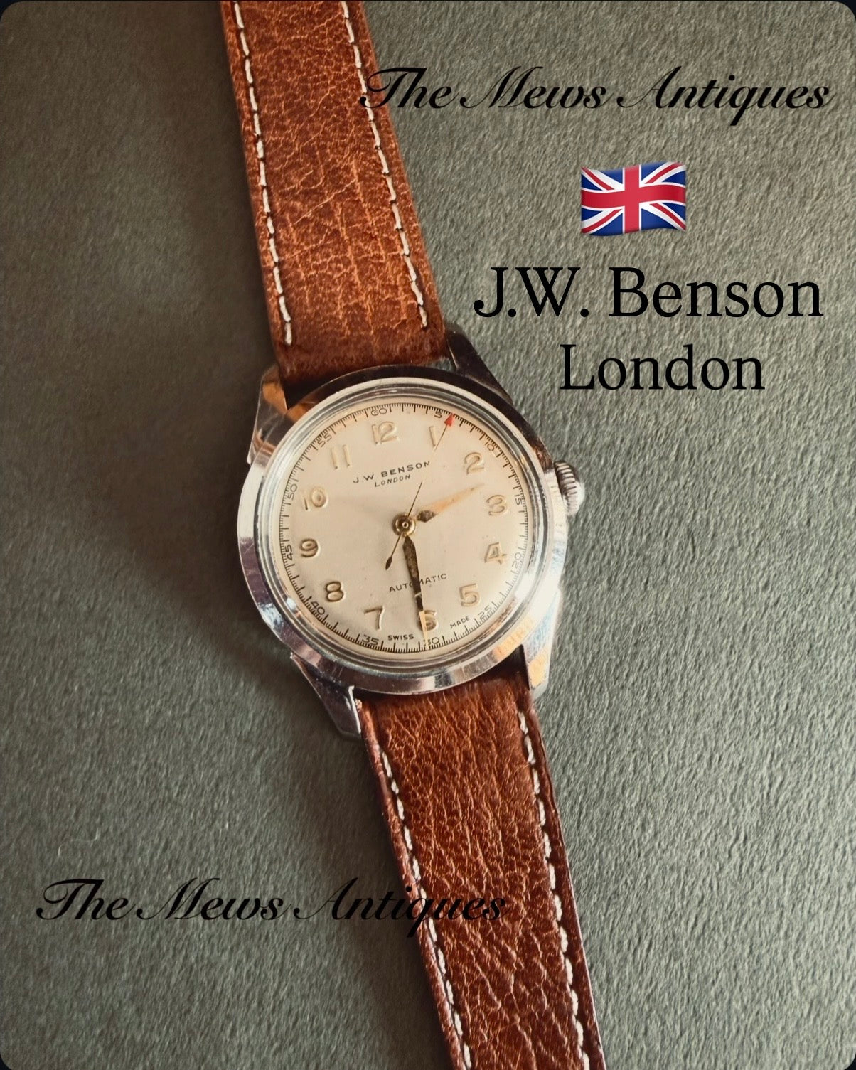J.W.Benson ｜自動巻き｜17石 スイス製｜英国王室御用達