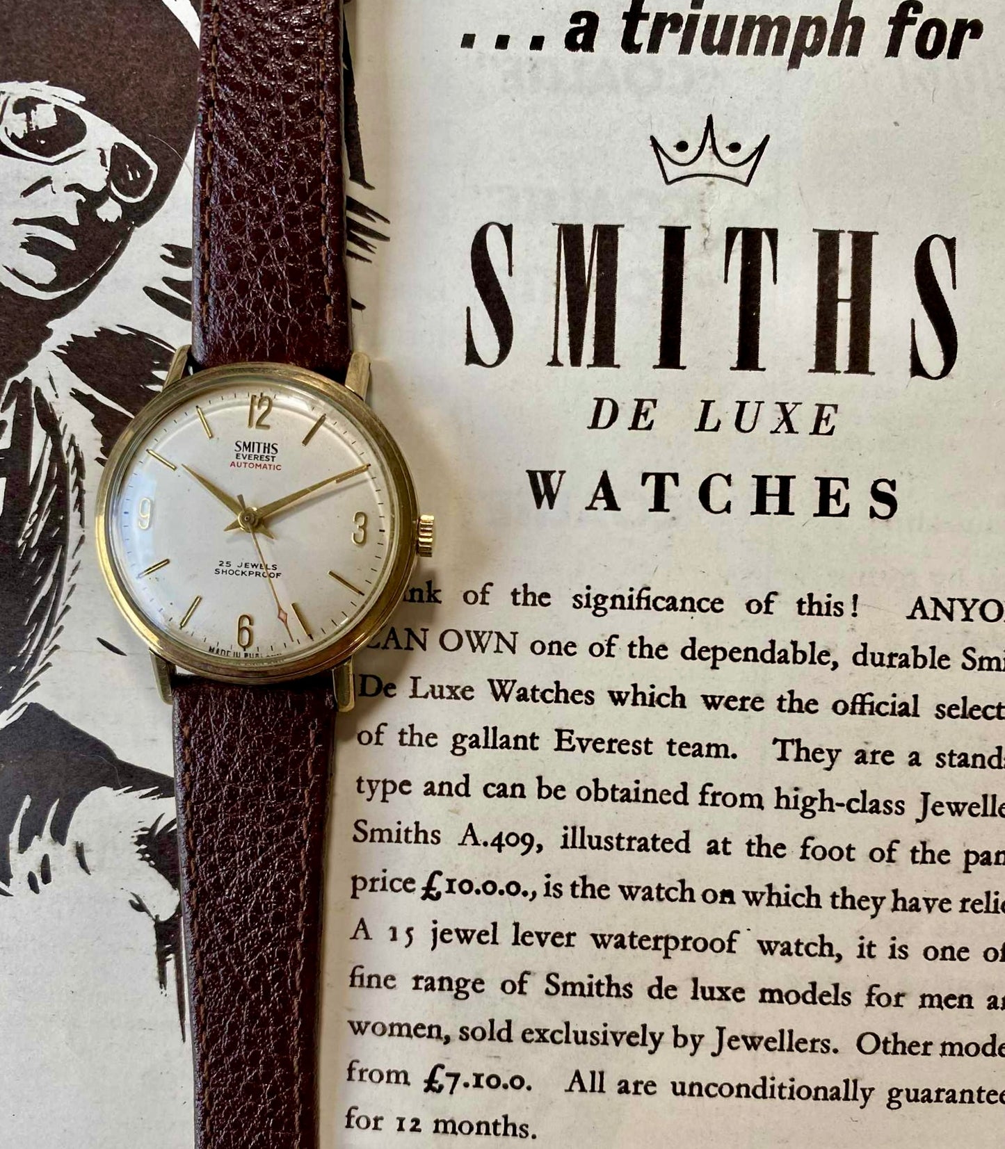 Smiths Everest Automatic（1964年／9ctゴールド）