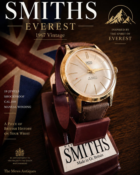 【美品】｜Smiths Everest｜Cal.100 19石｜英国製 ｜手巻き腕時計