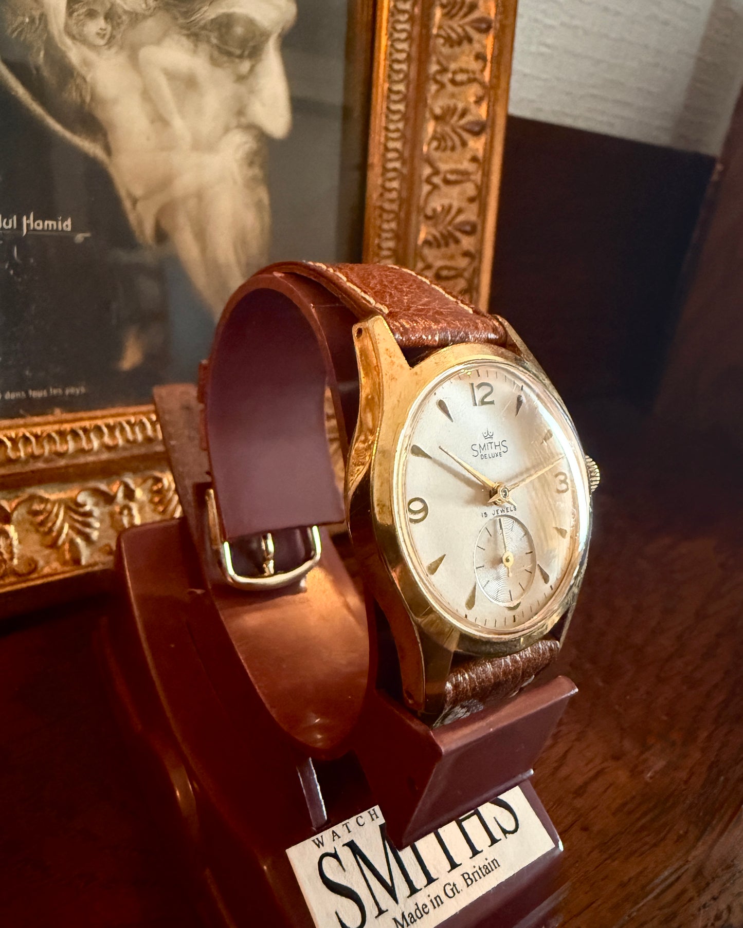【美品・レア個体】Smiths De Luxe｜1957年製｜L.O.O.M.贈呈時計｜フリーメイソン｜15石 Cal.400｜英国製｜機械式時計