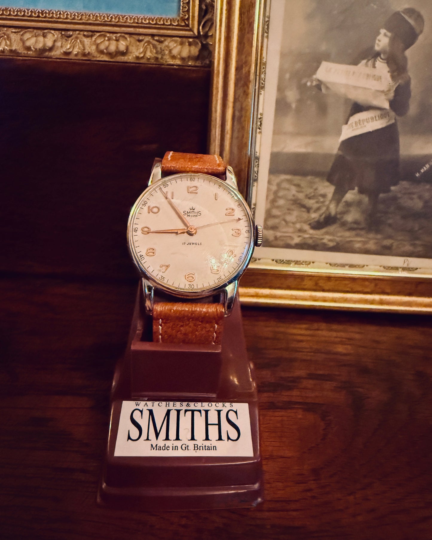 【美品・希少箱付】Smiths De Luxe｜1953年製｜ Smiths製造関連会社の記念時計｜17石 Cal.400｜英国製｜機械式時計