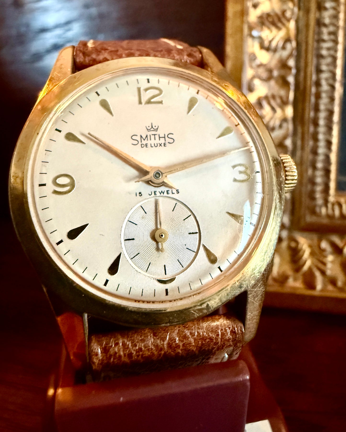 【美品・レア個体】Smiths De Luxe｜1957年製｜L.O.O.M.贈呈時計｜フリーメイソン｜15石 Cal.400｜英国製｜機械式時計