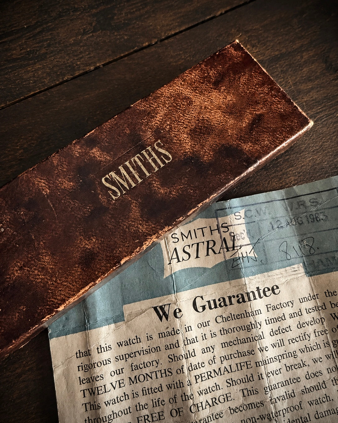 【美品・オリジナルBOX・購入証明書付】Smiths Astral T152｜1962年製｜Cal.400 17石｜英国製｜機械式時計