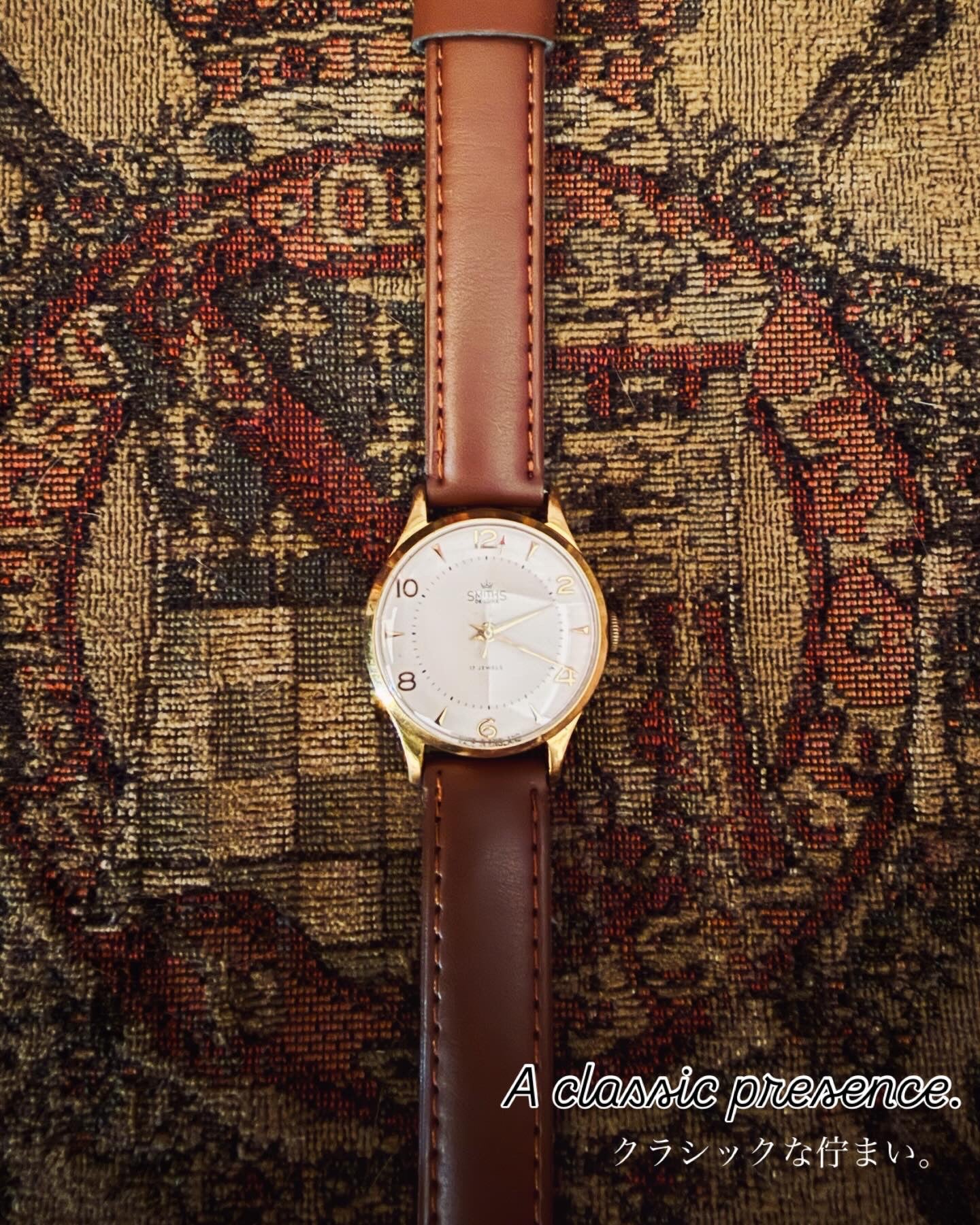 Smiths De Luxe デュアルトーンダイヤル　英国ヴィンテージ腕時計