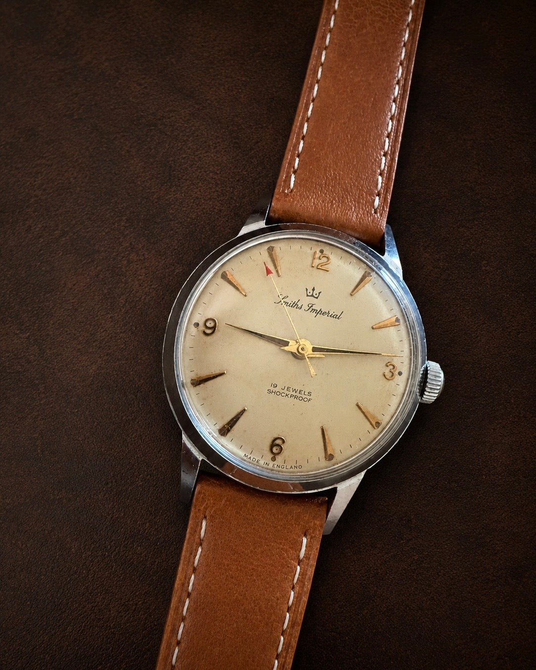 【美品・上位ドレスウォッチ】Smiths Imperial｜1962年製｜19石 Cal.100｜英国製｜手巻き｜ステンレスケース