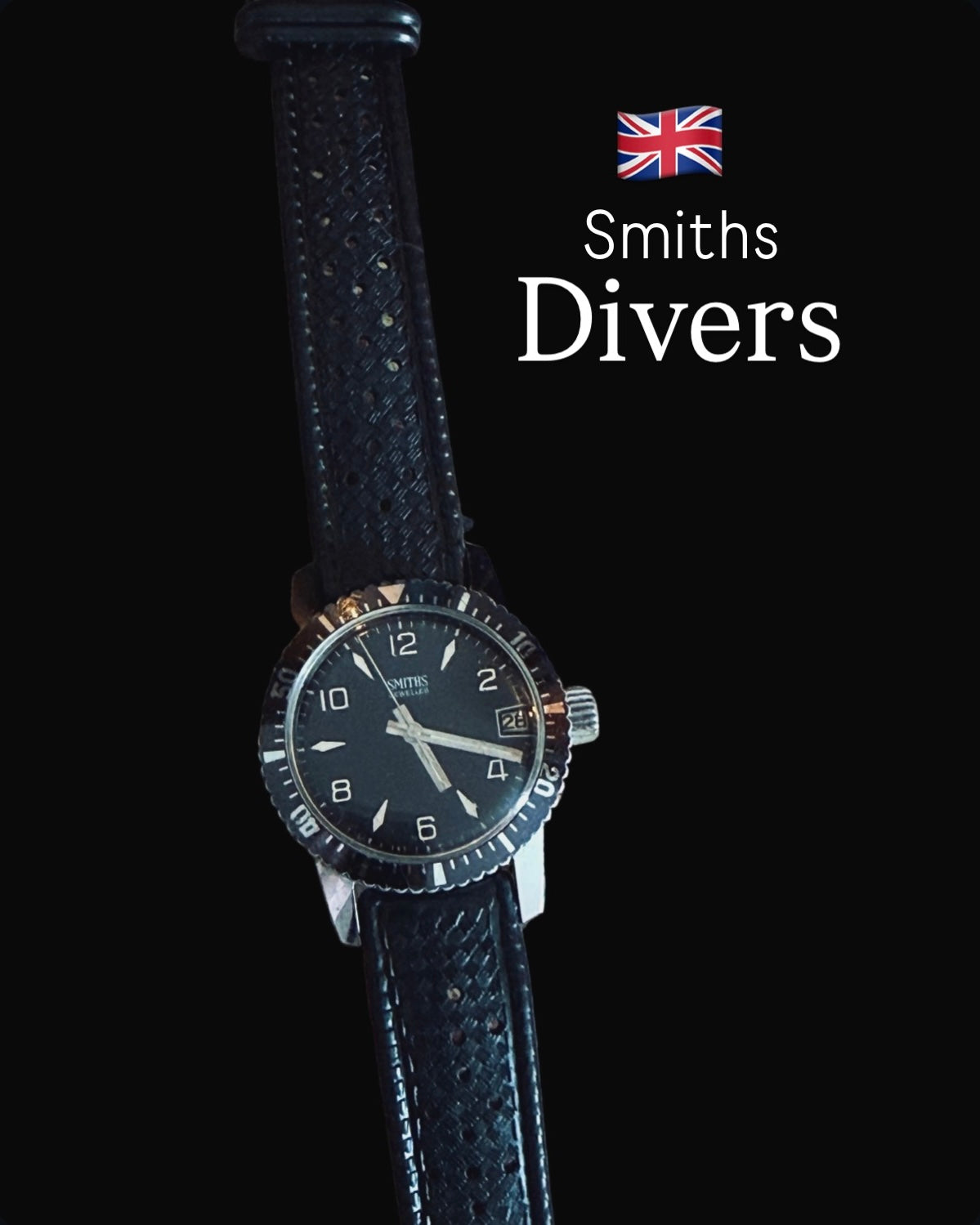 1974年｜ Smiths｜ダイバーズウォッチ｜デイト｜回転ベゼル